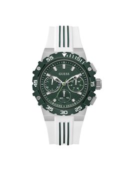 Guess - Round Green Dial Analog Men Watch (GW1059G1) (M)