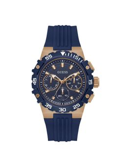 Guess - Round Navy Blue Dial Analog Men Watch (GW1059G5) (M)