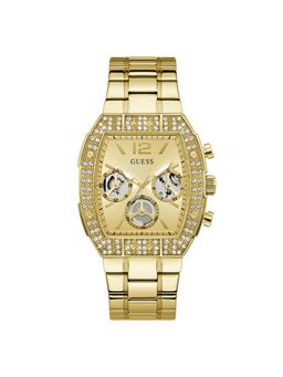 Guess - Rectangle Gold Dial Analog Men Watch (GW1068G2) (M)