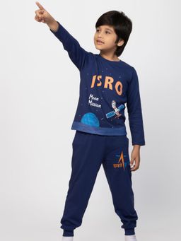 Napchief - Kids ISRO Moon Mission Pajama with T-Shirt (Set of 2)