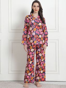 Secret Wish - Printed Multi Cotton Night Suit (Set of 2)
