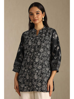 Soch - Black Floral Printed Tunic