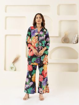 EESHA GUPTA - Black Myra Muslin Co-Ord (Set of 2)