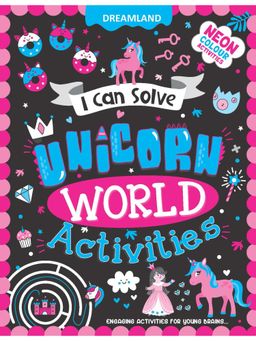 Dreamland - Unicorn World Activities - I Can Solve Activity Book for Kids Age 4- 8 Years
