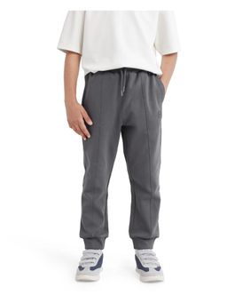 RARE ONES - Kids Azeo Dark Grey Cotton Poly Applique Joggers