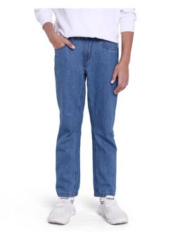 RARE ONES - Kids Ivan Light Blue Cotton Slim Fit Denim Jeans