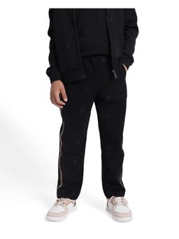 RARE ONES - Kids Jeck Black Cotton Poly Jelly Trackpant