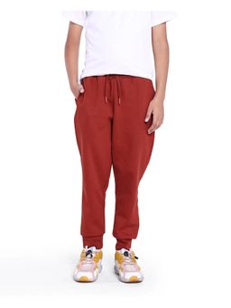 RARE ONES - Kids Nir Rust Cotton Poly Solid Joggers