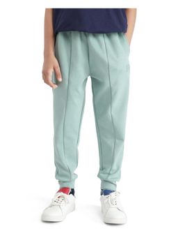 RARE ONES - Kids Pok Pastel Turquoise Cotton Applique Joggers