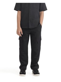 RARE ONES - Kids Presso-K Black Cotton Regular Fit Cargo
