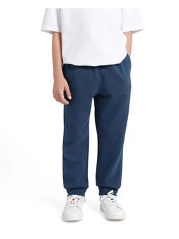 RARE ONES - Kids Sero Dark Teal Cotton Poly Drawstring Joggers