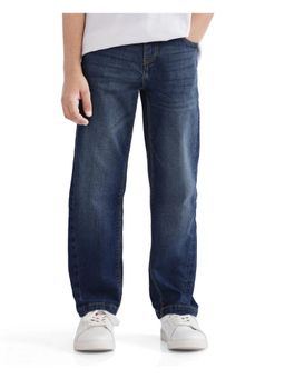 RARE ONES - Kids Yosh Dark Blue Solid Denim Jeans