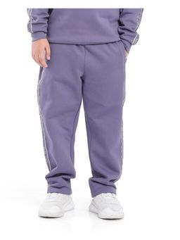 RARE ONES - Kids Zeto Light Purple Cotton Poly Applique Trackpant
