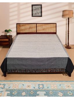 Fabindia - Grey Cotton Bed Cover (Double)