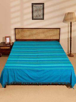 Fabindia - Turquoise Cotton Bed Cover (Single)