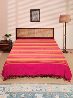 Fabindia - Pink Cotton Bed Cover