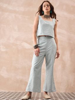 InWeave - Pistachio Linen Square Top with Pant