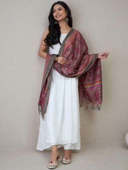 InWeave - White Strappy D19 Kurta with Palazzo & Dupatta