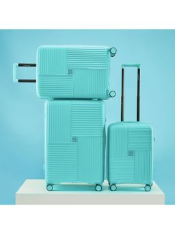 Nasher Miles - Polypropylene Luggage Blue Trolley Bags (Set of 3)