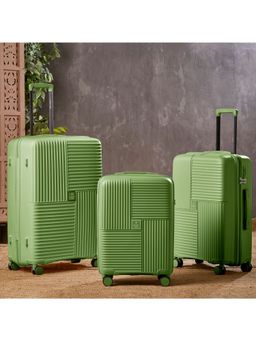 Nasher Miles - Polypropylene Luggage Avacado Green Trolley Bags (Set of 3)