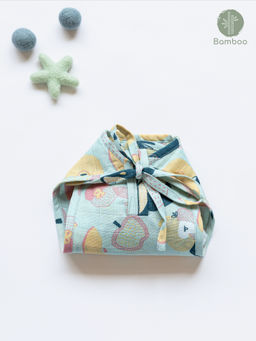 Cocoon Care - Apple Splash Print Bamboo Muslin Nappy for Babies