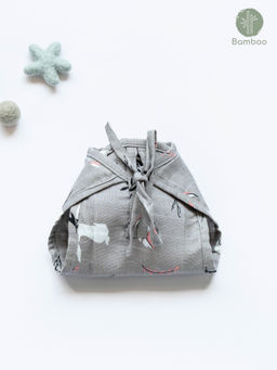 Cocoon Care - Bunny Farm Print Bamboo Muslin Nappy for Babies
