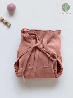 Cocoon Care - Dusty Pink Bamboo Knit Nappy for Babies