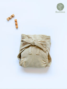 Cocoon Care - Beige Rice Bamboo Knit Nappy for Babies