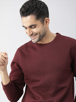 Rare Rabbit - Maroon Casual Sweatshirts