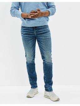 American Eagle - Mens Blue Airflex+ Slim Straight Jeans