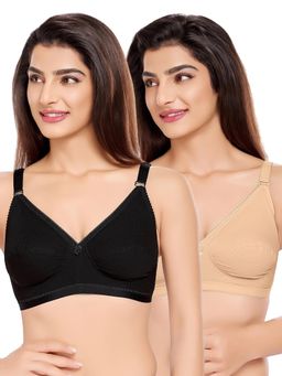 Juliet - Womens Non Padded Everyday Gentle Fit T-Shirt Bras (Pack of 2)