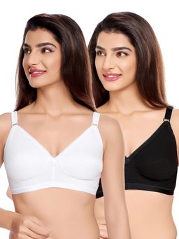 Juliet - Womens Non Padded Everyday Gentle Fit T-Shirt Bras (Pack of 2)