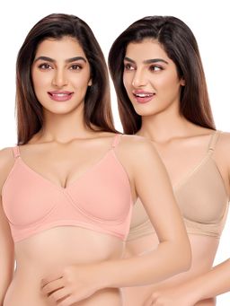Juliet - Womens Non Padded T-Shirt Bras (Pack of 2)