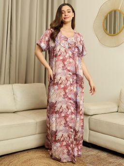 July Nightwear - Womens Cotton Multi-Color Long Nighty