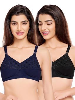 Juliet - Womens Non Padded Non Wired T-Shirt Bras (Pack of 2)