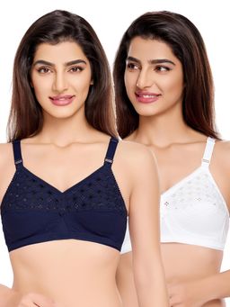 Juliet - Womens Non Padded Non Wired T-Shirt Bras (Pack of 2)