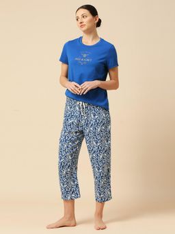 Chemistry - Womens Cotton Printed Viscose T-Shirt with Pajama