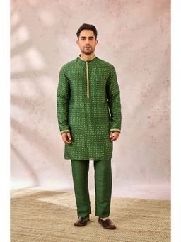 Masaba - Green Tree Of Hearts Kurta with Pant (Set of 2)