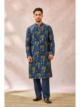 Masaba - Blue Wilds Cape Menswear Kurta