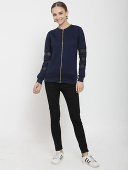 BELLE FILLE - Navy Blue Sweatshirt