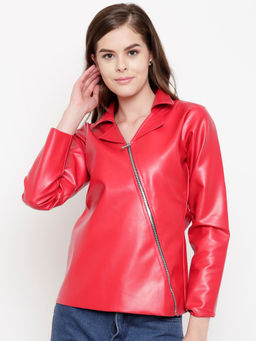BELLE FILLE - Red Solid Jacket