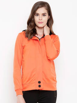 BELLE FILLE - Orange Solid Jacket