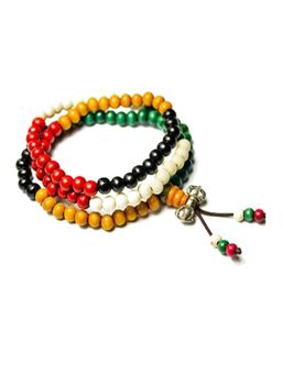 OOMPH - Multi-Color Buddhist Prayer Beads Mala Multilayer Meditation Fashion Bracelet
