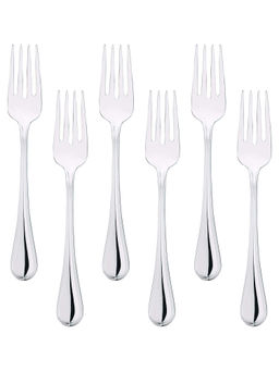Bergner - Crown 6 Pcs Stainless Steel Dessert Fork Set