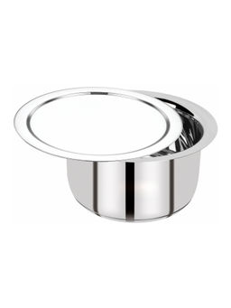 Bergner - Essential Stainless Steel Tope With Stainless Steel Lid, 16 cm, Induction Base, Silver