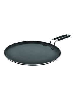 Bergner - Essential Plus Press Aluminium Non-stick 31cm Tawa, Induction Botton (Black)