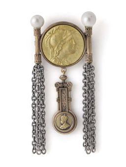 Cosa Nostraa - Denarius Coin Brooch