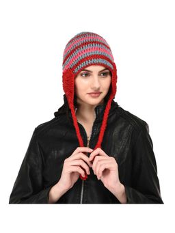 Bharatasya - Red Patterned Hat