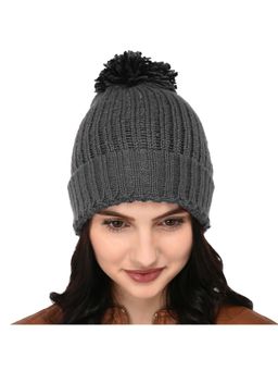 Bharatasya - Grey Patterned Hat