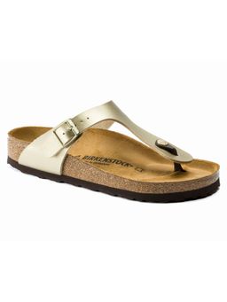 Birkenstock - Gold Gizeh Birko-Flor Regular Width Flipflops